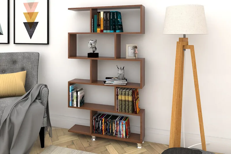 Elegancia Bokhylle 90 cm i Mørkt Tre - Brun - Oppbevaring - Hyller - Bokhylle