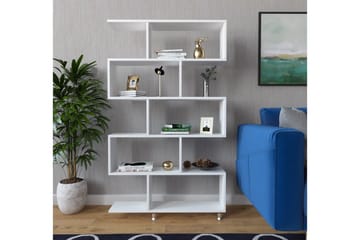 Elegancia Bokhylle 90 cm i Malt Tre - Hvit - Oppbevaring - Hyller - Bokhylle