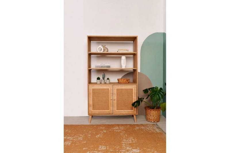 Bokhylle Elili Eik - Brun - Oppbevaring - Hyller - Bokhylle