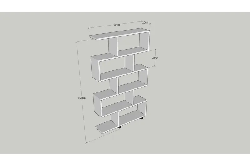 Elrasmo Bokhylle - Oppbevaring - Hyller - Bokhylle