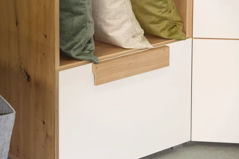 Eochar Hylle 55 cm - Brun/Hvit - Oppbevaring - Hyller - Bokhylle