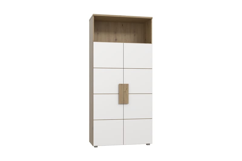 Eochar Hylle 90 cm - Brun/Hvit - Oppbevaring - Hyller - Bokhylle