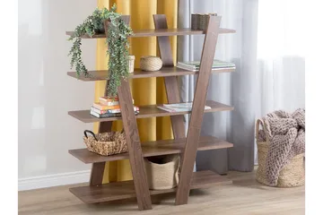 Escalante Bokhylle 100 cm i Valnøtt - Brun - Oppbevaring - Hyller - Bokhylle