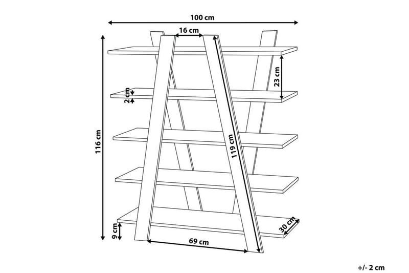 Escalante Hylle 100 cm - Tre / Natur - Oppbevaring - Hyller - Bokhylle
