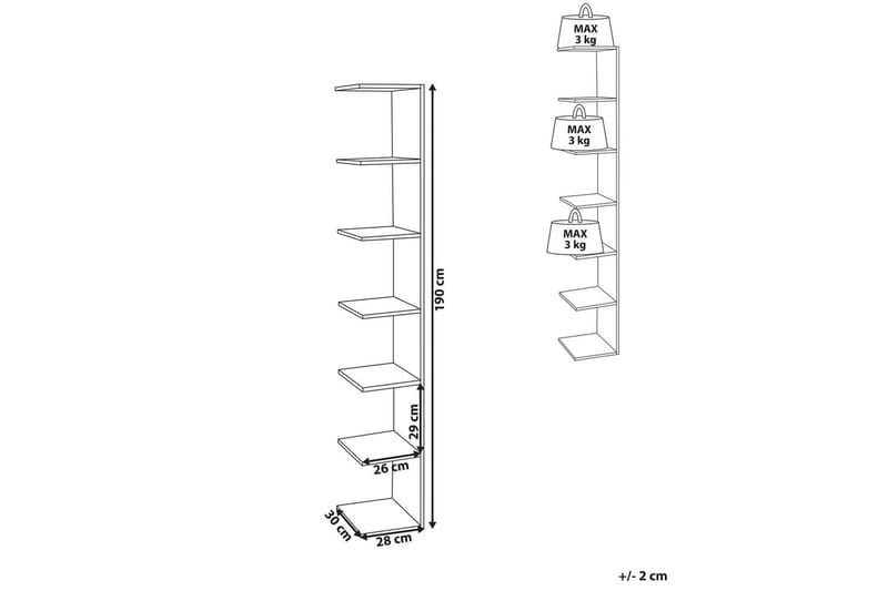 Bokhylle Eston Hvit - Hvit - Oppbevaring - Hyller - Bokhylle
