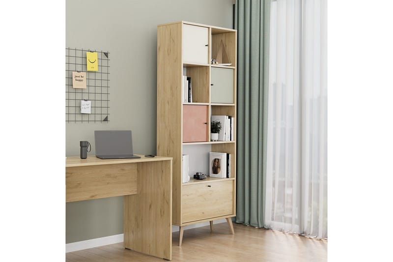 Bokhylle Felyra Flerfarget - Multifarget - Oppbevaring - Hyller - Bokhylle