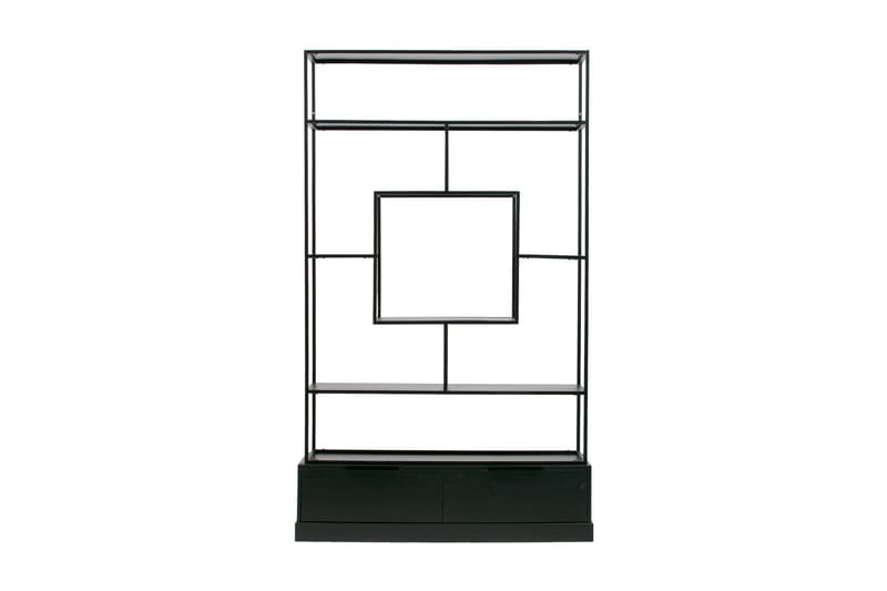 Fons Bokhylle 126 cm - Svart - Oppbevaring - Hyller - Bokhylle