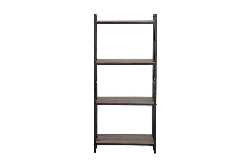 Forres Bokhylle 64 cm i Mørkt Tre, Gråbrun