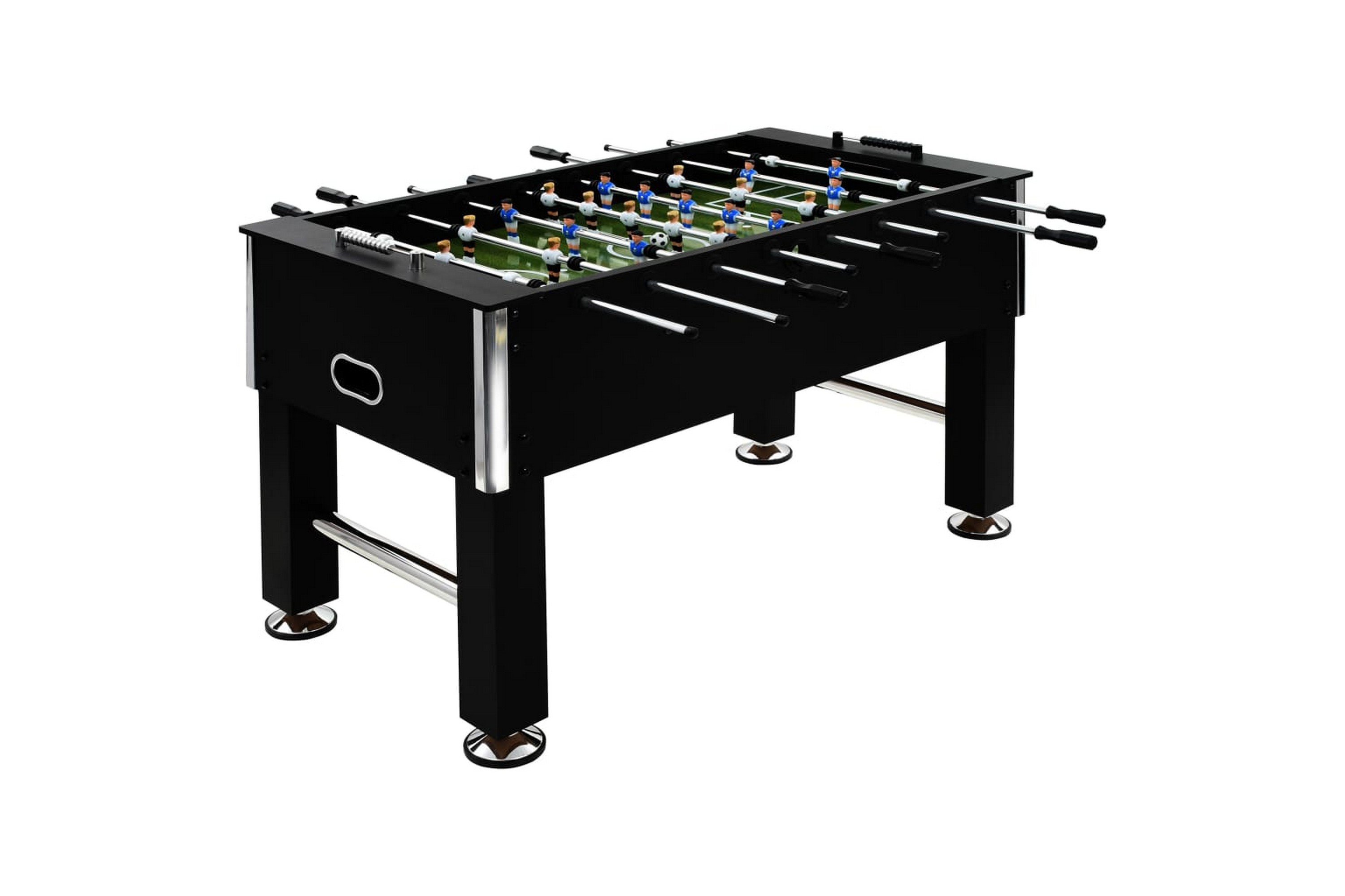 Fotballbord stål 60 kg 140x74,5x87,5 cm svart -