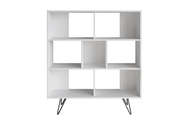 Frascone Bokhylle 120x30 cm 4 Hyller - Hvit - Oppbevaring - Hyller - Bokhylle