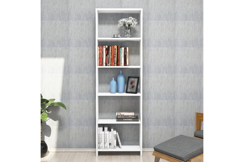 Gersby Bokhylle 50 cm - Hvit - Oppbevaring - Hyller - Bokhylle