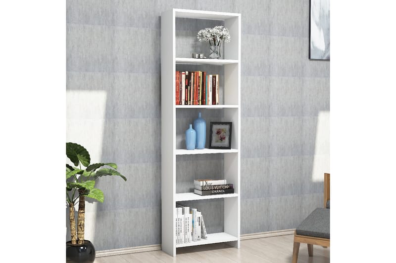 Gersby Bokhylle 50 cm - Hvit - Oppbevaring - Hyller - Bokhylle