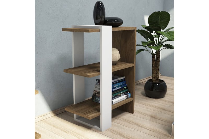 Gersby Bokhylle 52 cm - Brun/Hvit - Oppbevaring - Hyller - Bokhylle