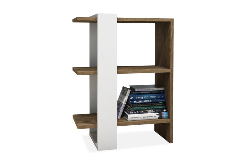 Gersby Bokhylle 52 cm - Brun/Hvit - Oppbevaring - Hyller - Bokhylle