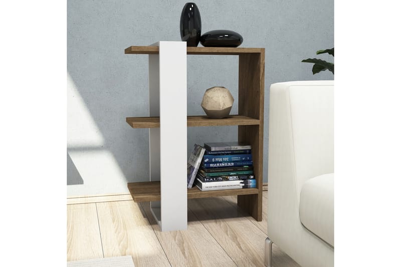 Gersby Bokhylle 52 cm - Brun/Hvit - Oppbevaring - Hyller - Bokhylle
