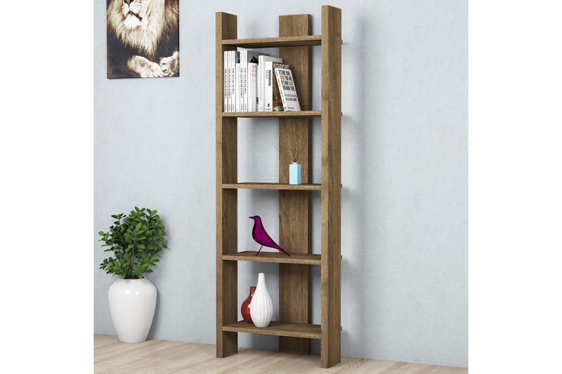 Gersby Bokhylle 52 cm - Lysebrun - Oppbevaring - Hyller - Bokhylle
