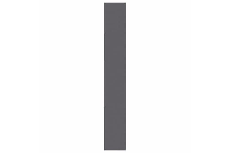 Bokhylle grå 67x24x161 cm sponplate - Grå - Bokhylle