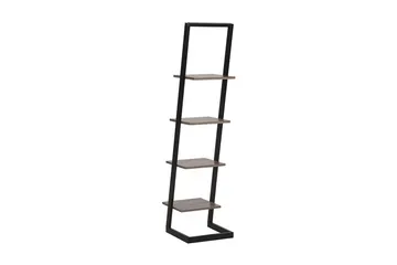 Greinhylle 35x33 cm - Mørkt tre / sort - Oppbevaring - Hyller - Bokhylle