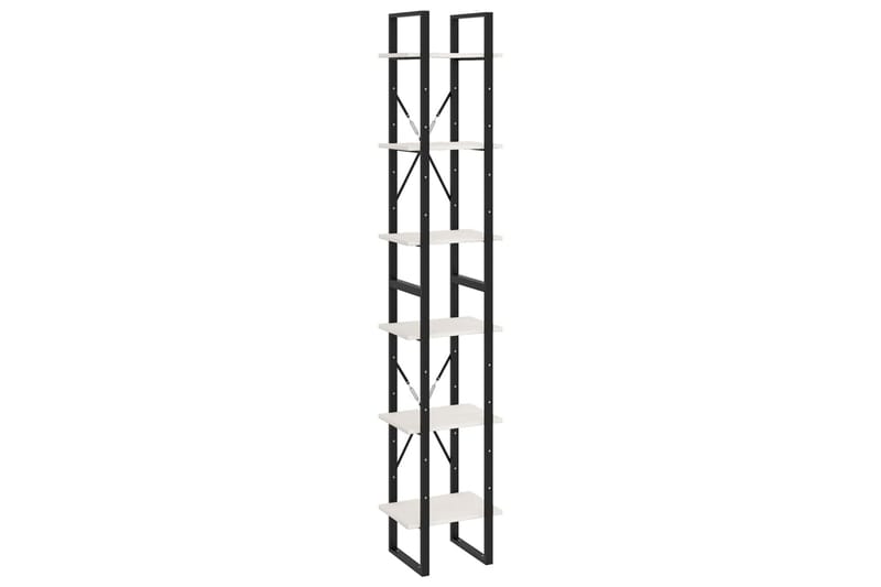 Høyskap hvit 40x30x210 cm heltre furu - Hvit - Oppbevaring - Hyller - Bokhylle