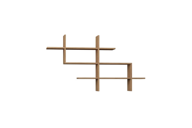 Halic Bokhylle 150x22 cm Brun - Hanah Home - Oppbevaring - Hyller - Vegghylle