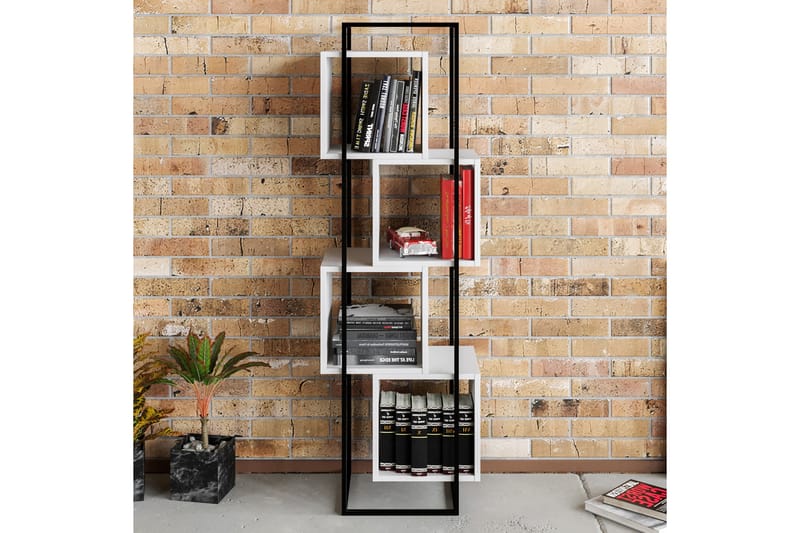 Hammann Bokhylle 52 cm - Svart|Hvit - Oppbevaring - Hyller - Bokhylle