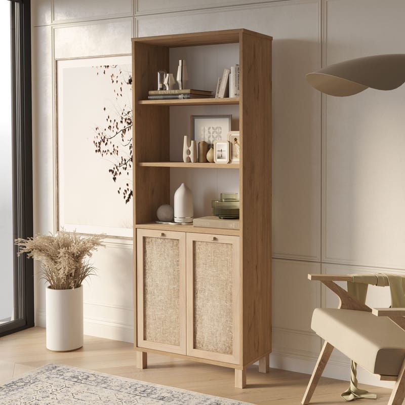 Bokhylle Hanah Home Dune (69,5 x 180 x 32 cm) Eik - Eik - Oppbevaring - Hyller - Bokhylle
