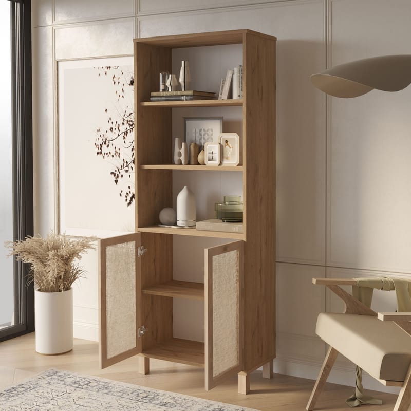 Bokhylle Hanah Home Dune (69,5 x 180 x 32 cm) Eik - Eik - Oppbevaring - Hyller - Bokhylle