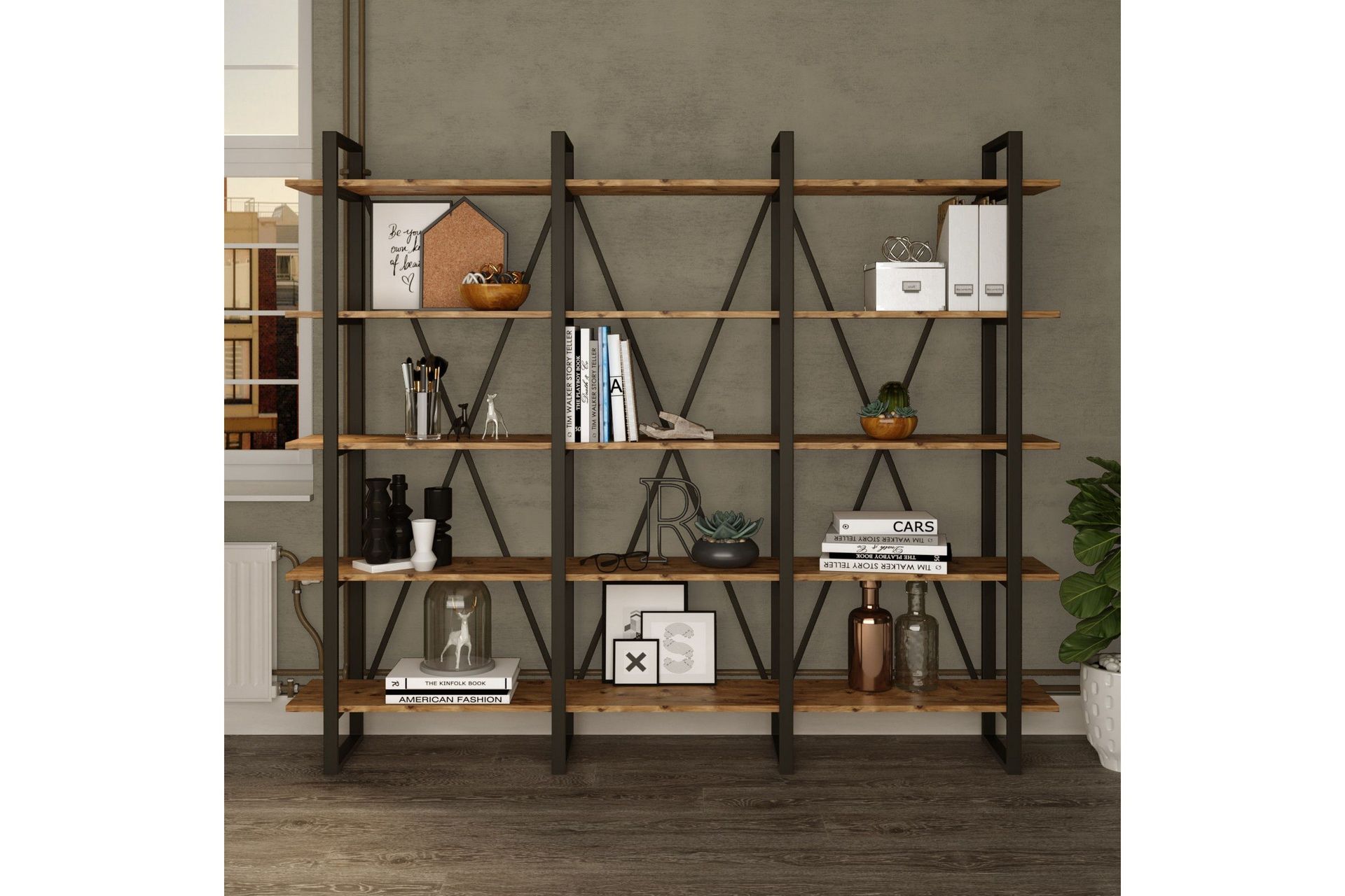 Hardyng Bokhylle 34x2120 cm - Natur
