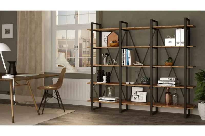 Hardyng Bokhylle 34x2120 cm - Natur - Oppbevaring - Hyller - Bokhylle