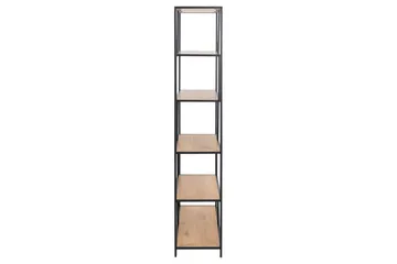 Hasslevik Bokhylle 114 cm i Eik - Beige|Sort - Oppbevaring - Hyller - Bokhylle