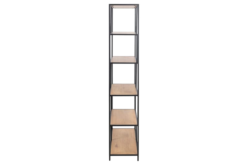 Hasslevik Bokhylle 114 cm i Eik - Beige|Svart - Oppbevaring - Hyller - Bokhylle