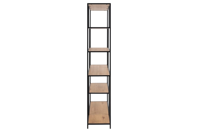 Hasslevik Bokhylle 135x35 cm 4 Hyller - Natur/Matt Svart - Oppbevaring - Hyller - Bokhylle