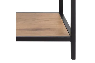 Hasslevik Bokhylle 135x35 cm 4 Hyller - Natur/Matt Svart - Oppbevaring - Hyller - Bokhylle