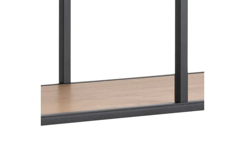 Hasslevik Bokhylle 135x35 cm 4 Hyller - Natur/Matt Svart - Oppbevaring - Hyller - Bokhylle