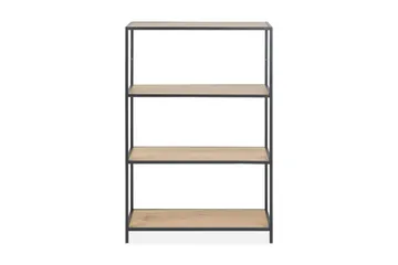 Hasslevik Bokhylle 77x114 cm - Svart/Brun - Oppbevaring - Hyller - Bokhylle