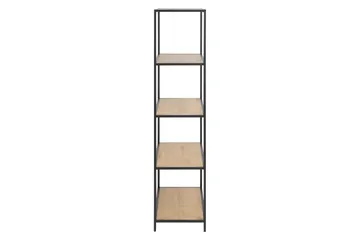 Hasslevik Bokhylle 77x150 cm - Svart/Brun - Oppbevaring - Hyller - Bokhylle