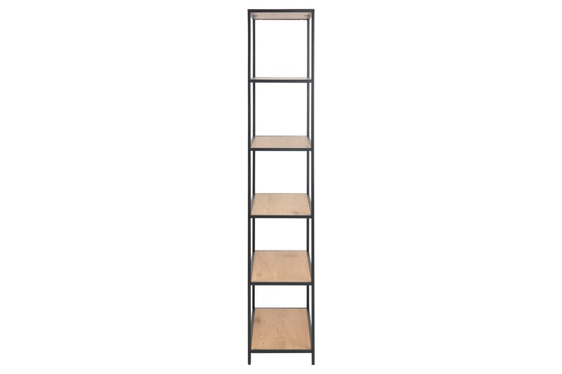 Hasslevik Bokhylle 77x35 cm 5 Hyller - Natur/Matt Svart - Oppbevaring - Hyller - Bokhylle