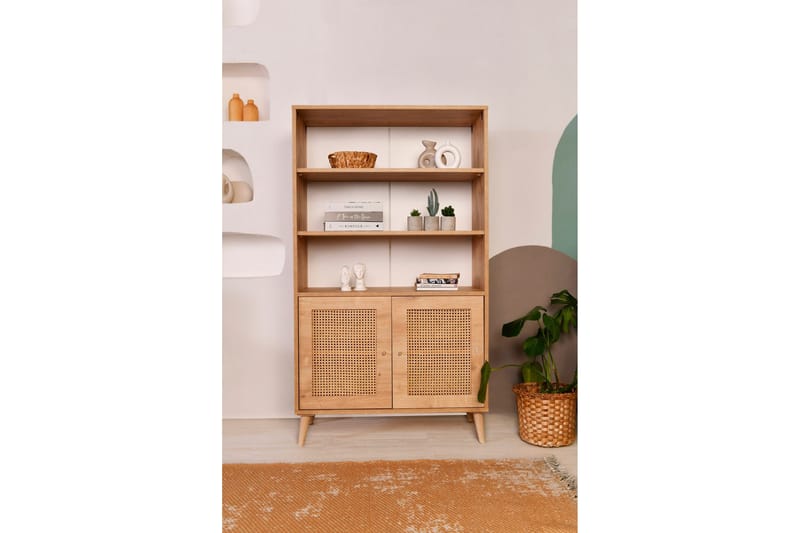 Hazeran Bokhylle 40 cm - Eik - Oppbevaring - Hyller - Bokhylle