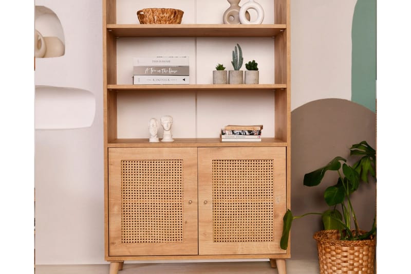 Hazeran Bokhylle 40 cm - Eik - Oppbevaring - Hyller - Bokhylle