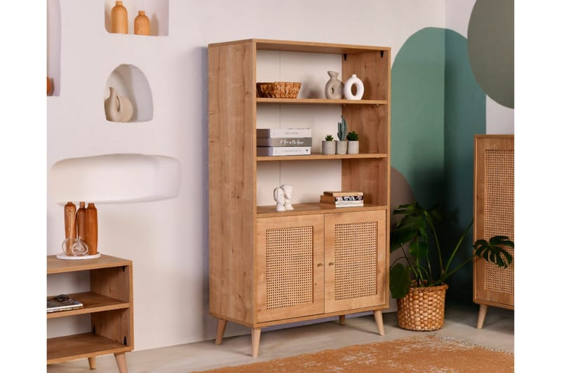 Hazeran Bokhylle 40 cm - Eik - Oppbevaring - Hyller - Bokhylle