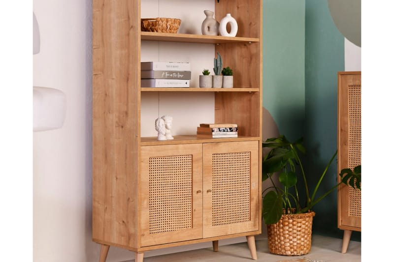 Hazeran Bokhylle 40 cm - Eik - Oppbevaring - Hyller - Bokhylle