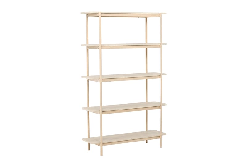 Heim Bokhylle 120 cm i Eik - Lysebeige - Oppbevaring - Hyller - Bokhylle