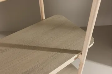 Heim Bokhylle 120 cm i Eik - Lysebeige - Oppbevaring - Hyller - Bokhylle
