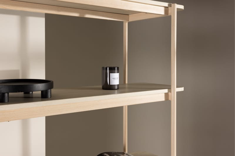 Heim Bokhylle 120 cm i Eik - Lysebeige - Oppbevaring - Hyller - Bokhylle