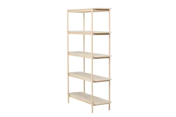 Heim Bokhylle 120 cm i Eik - Lysebeige - Oppbevaring - Hyller - Bokhylle