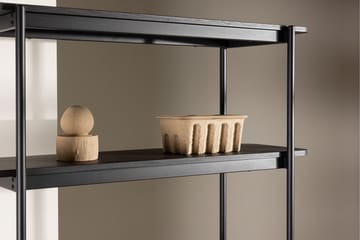 Heim Bokhylle 120 cm i Mørkt Tre - Sort - Oppbevaring - Hyller - Bokhylle