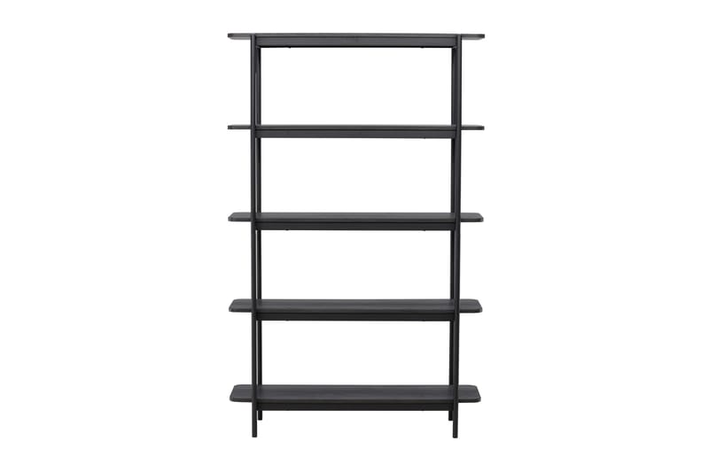 Heim Bokhylle 120 cm i Mørkt Tre - Sort - Oppbevaring - Hyller - Bokhylle