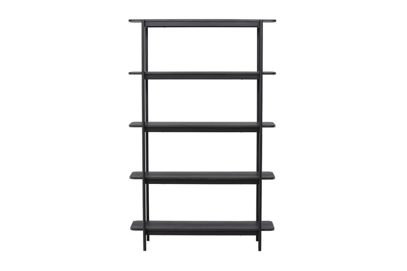 Heim Bokhylle 120 cm i Mørkt Tre - Sort - Oppbevaring - Hyller - Bokhylle
