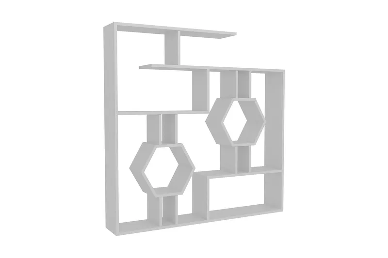 Hejde Bokhylle 134 cm - Hvit - Oppbevaring - Hyller - Bokhylle