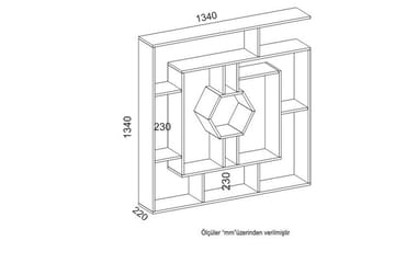 Hejde Bokhylle 22 cm - Sort - Oppbevaring - Hyller - Bokhylle